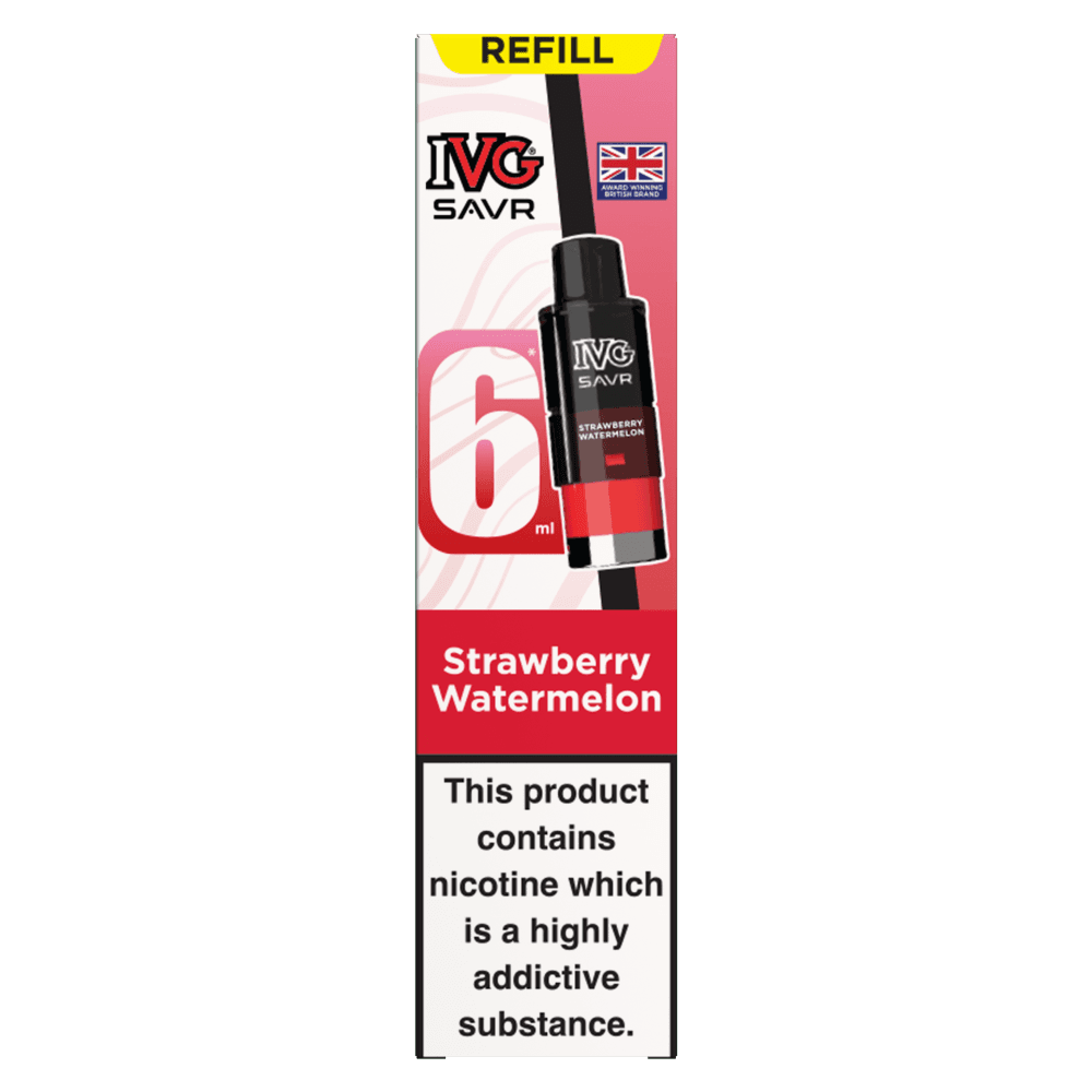 Strawberry Watermelon IVG SAVR 3000 Replacement Pods Box of 5
