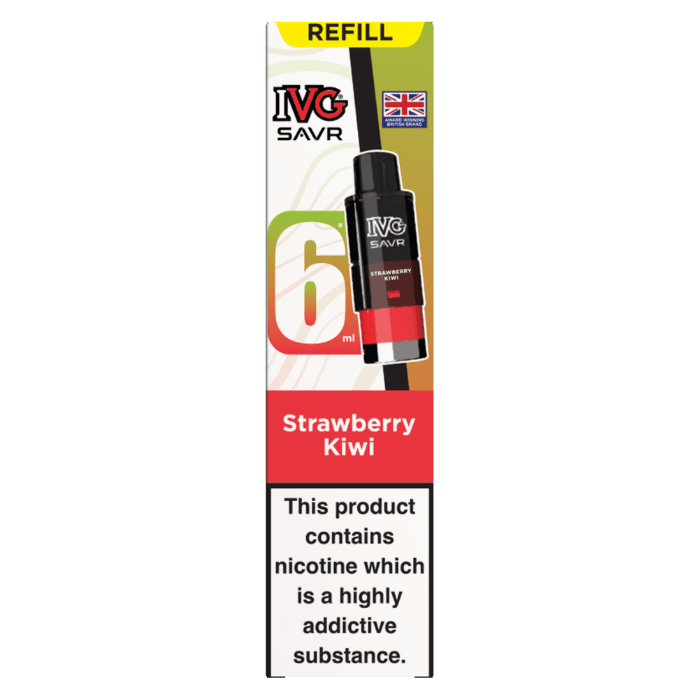 Strawberry Kiwi IVG SAVR 3000 Replacement Pods Box of 5
