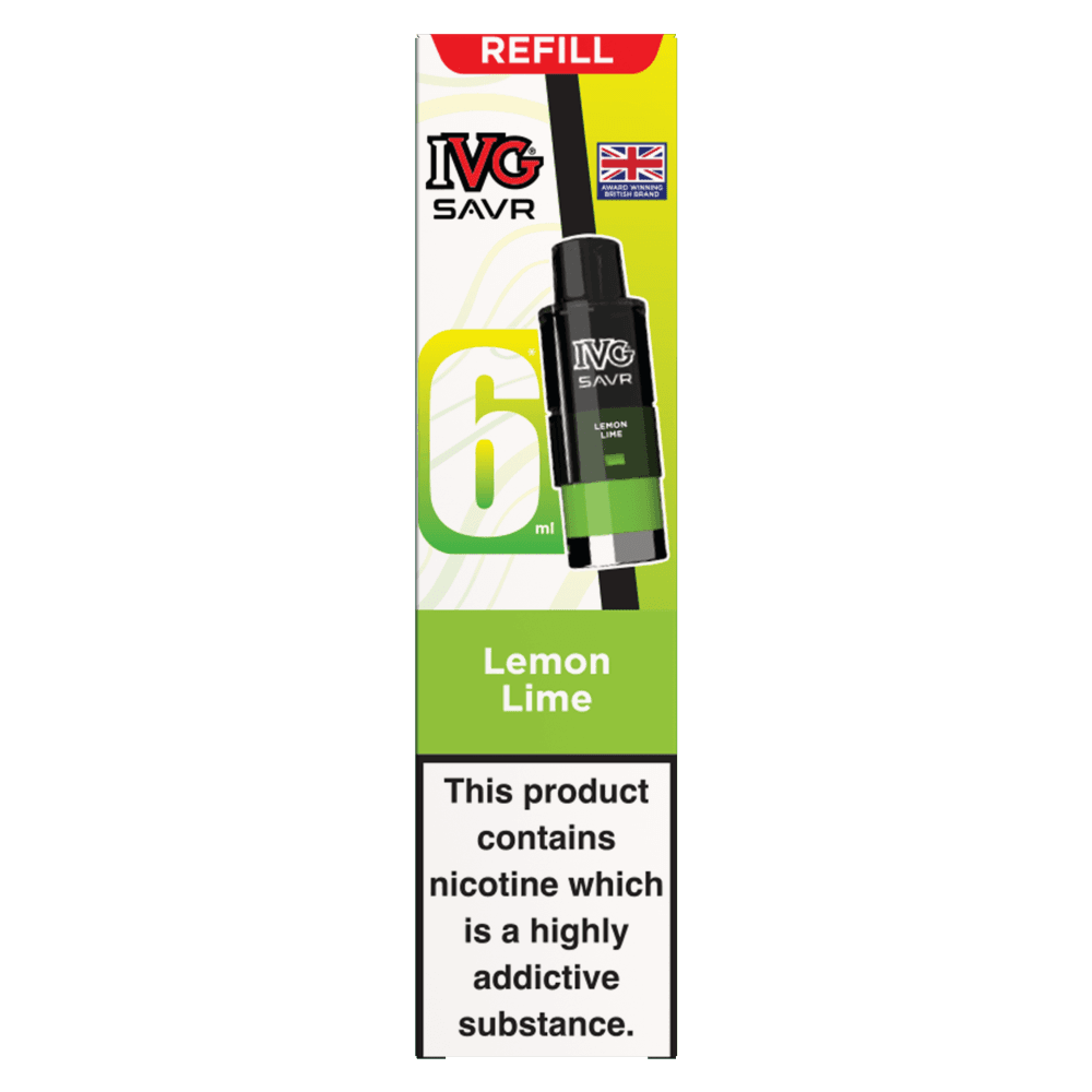 Lemon Lime IVG SAVR 3000 Replacement Pods Box of 5