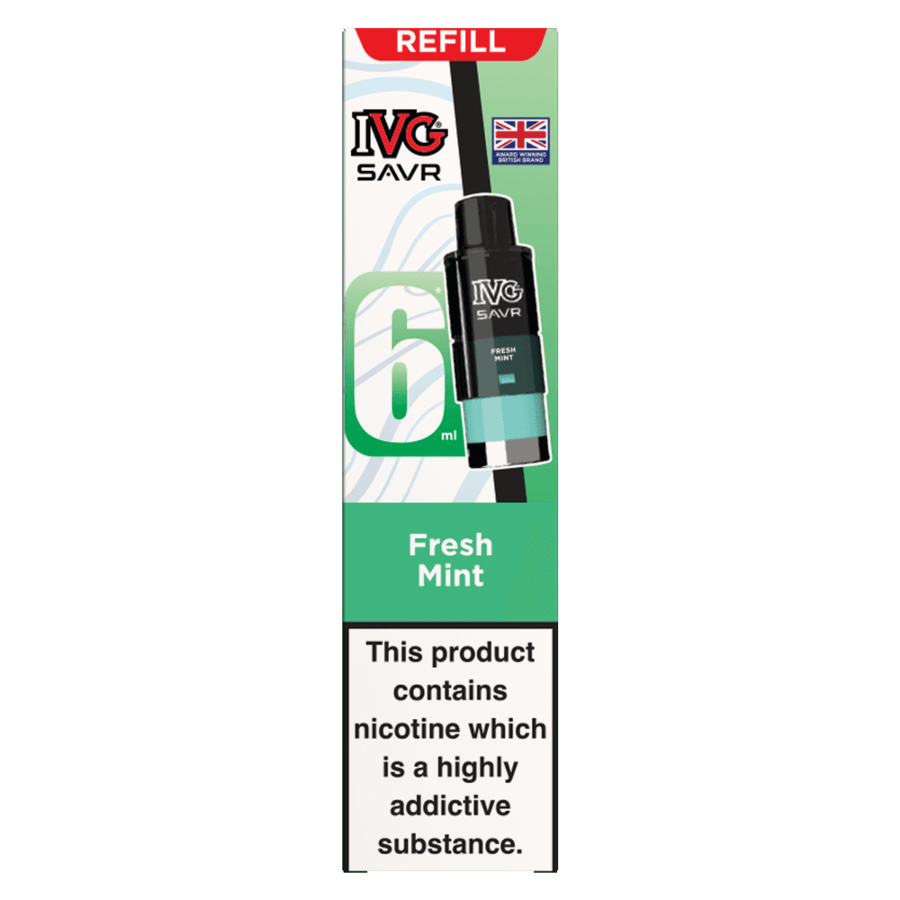 Fresh Mint IVG SAVR 3000 Replacement Pods Box of 5