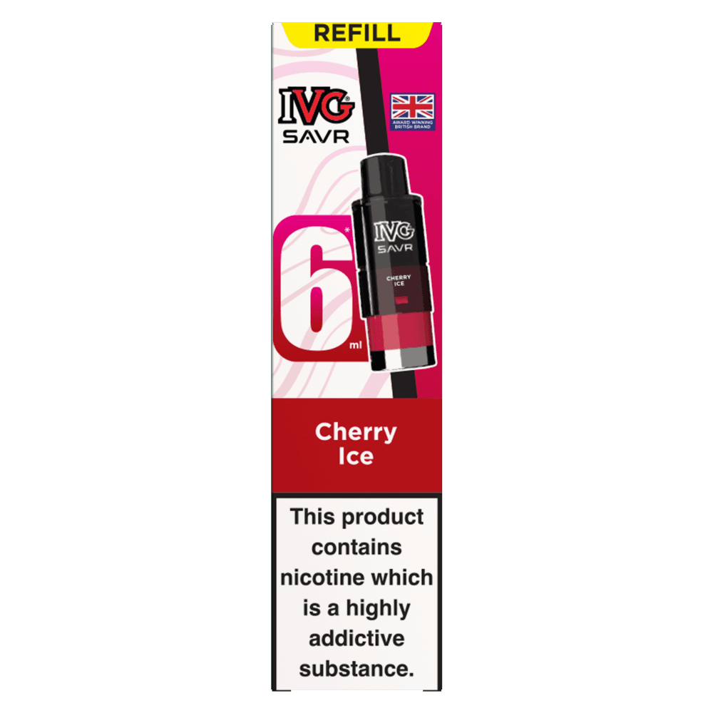 Cherry Ice IVG SAVR 3000 Replacement Pods Box of 5