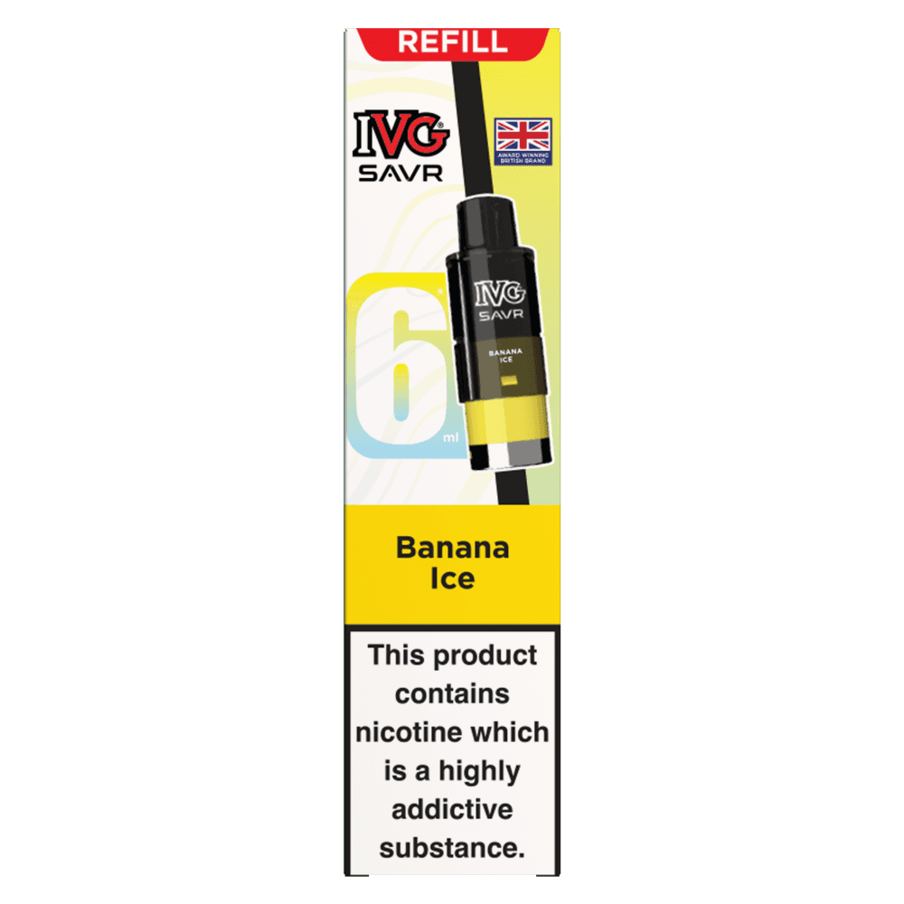 Banana Ice IVG SAVR 3000 Replacement Pods Box of 5