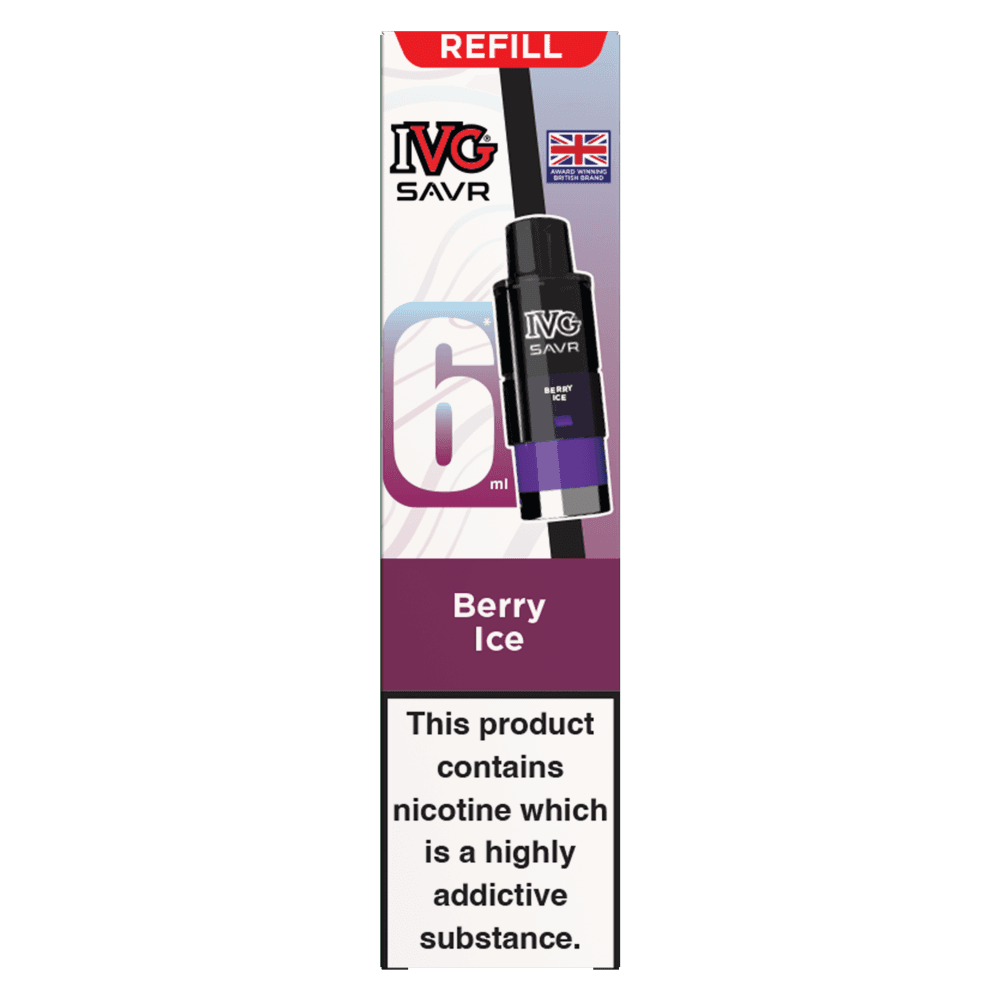 Berry Ice IVG SAVR 3000 Replacement Pods Box of 5