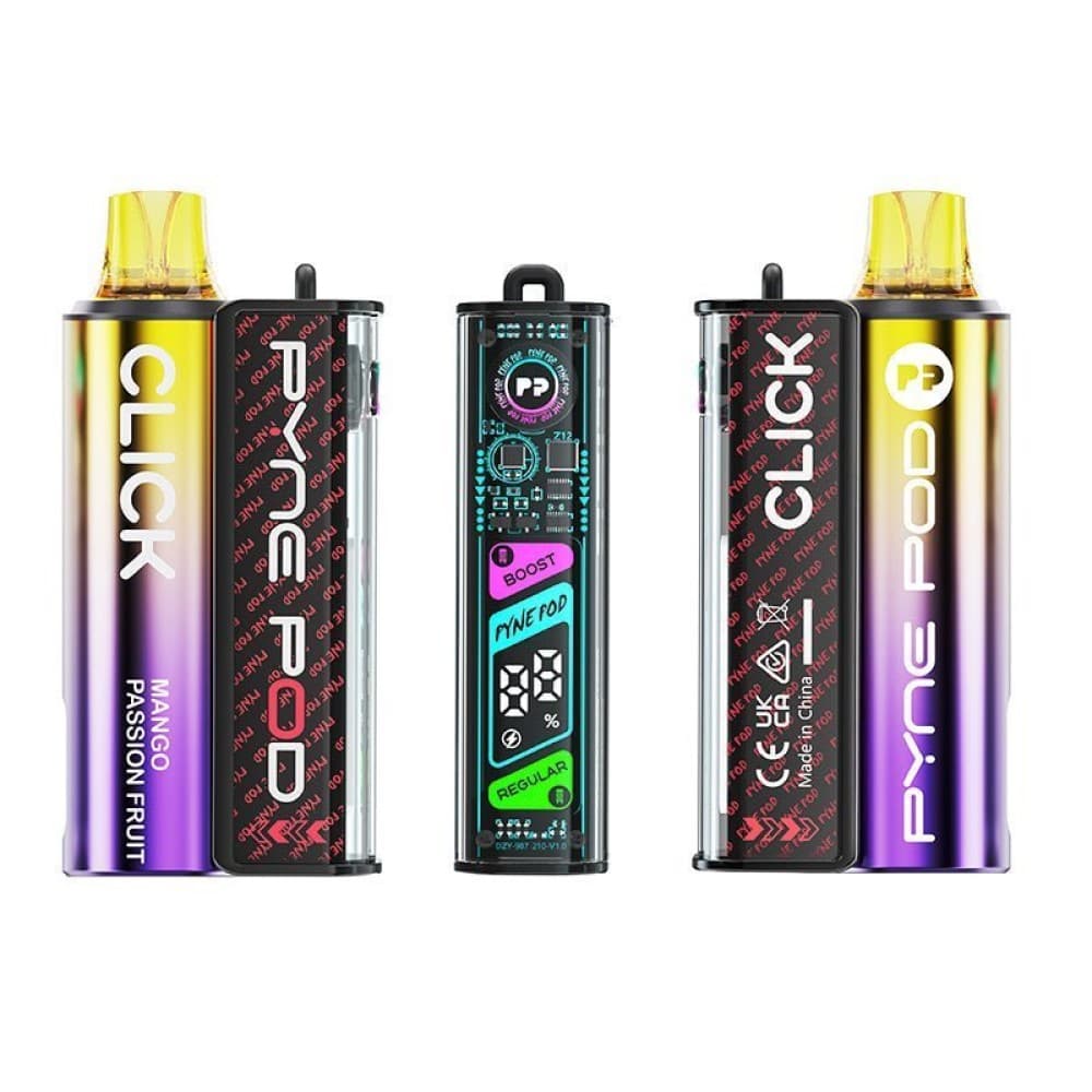 Mango Passion Fruit Pyne Pod Click 10K Prefilled Pod Vape Kit - Box of 5