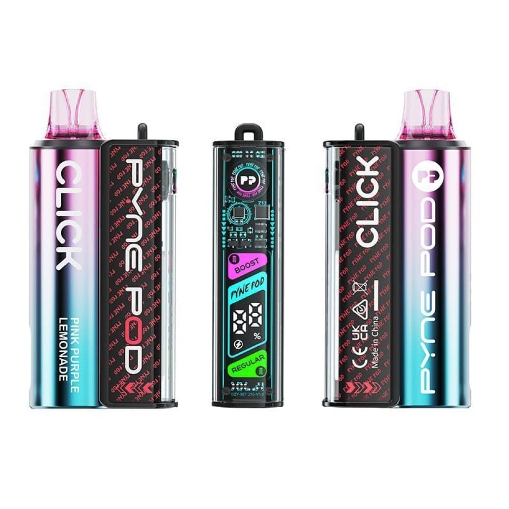 Pink Purple Lemonade Pyne Pod Click 10K Prefilled Pod Vape Kit - Box of 5