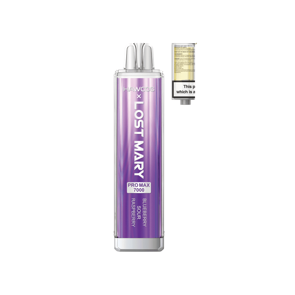 Blueberry Sour Raspberry Lost Mary x Hawcos Pro Max 7000 Prefilled Pod Vape