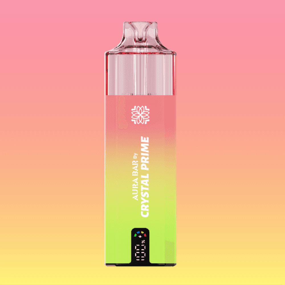 Strawberry Kiwi Aura Bar 10000 Prefilled Pod Vape Kit By Crystal Prime