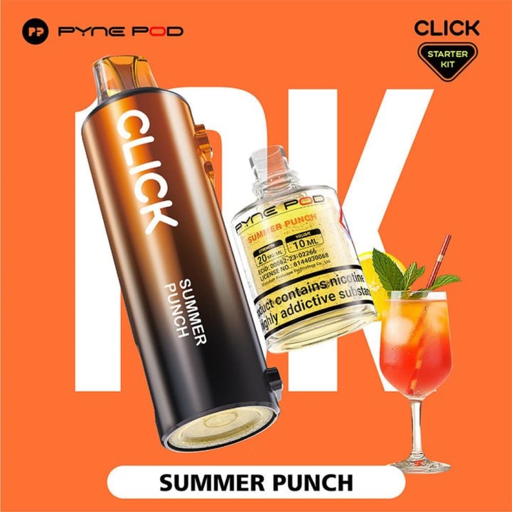 Summer Punch Pyne Pod Click 10k Replacement Pods Box of 5