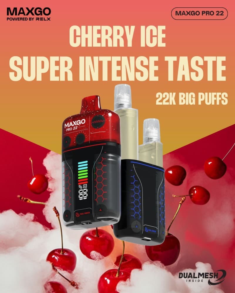 Cherry Ice RELX Maxgo 22k Prefilled Pod Vape