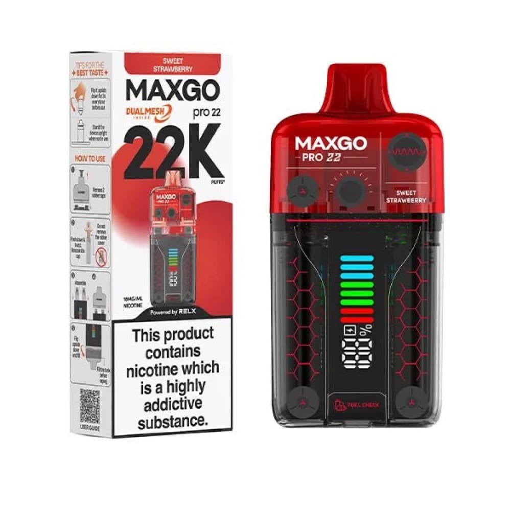 Sweet Strawberry *New* RELX Maxgo 22k Prefilled Pod Vape
