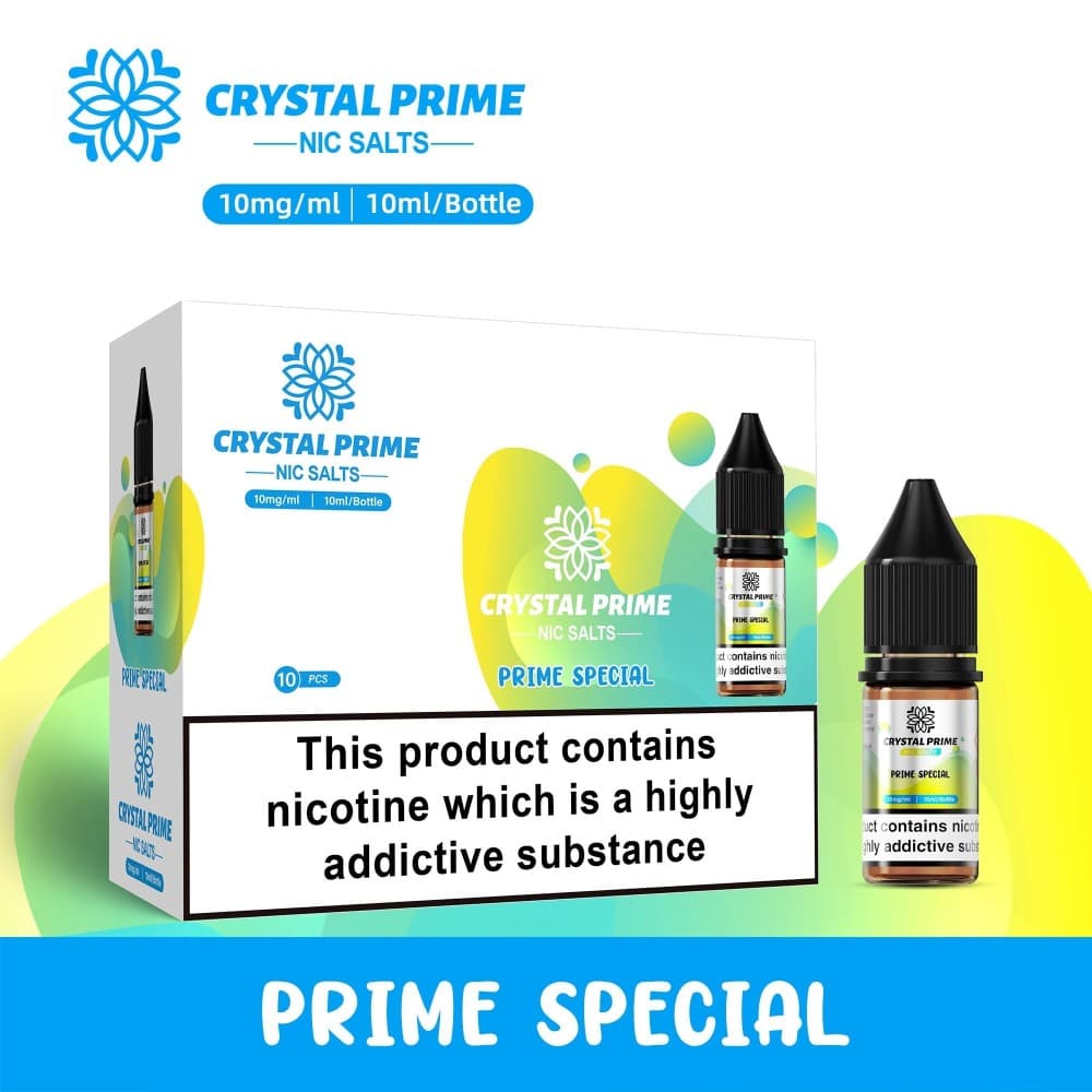 Prime Special / 10mg Crystal Prime 7000 Nic Salts 10ml E-liquids (BOX OF 10)