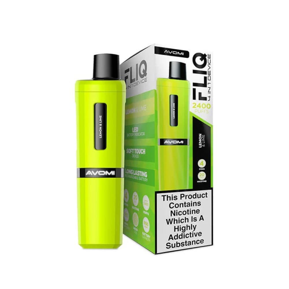 Lemon Lime Avomi FLIQ 4-in-1 Pod Kit | 2400 Puffs
