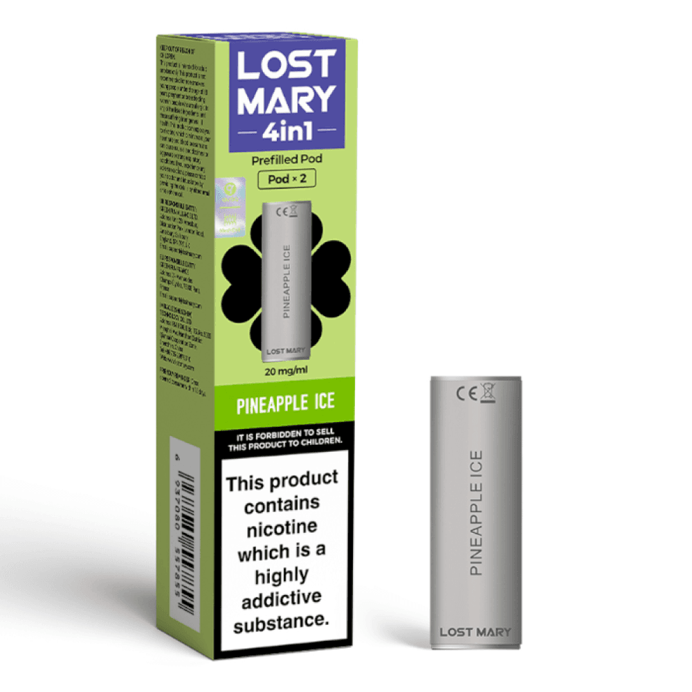 Pineapple Ice Lost Mary 4-in-1 Prefilled Pods Pack of 10