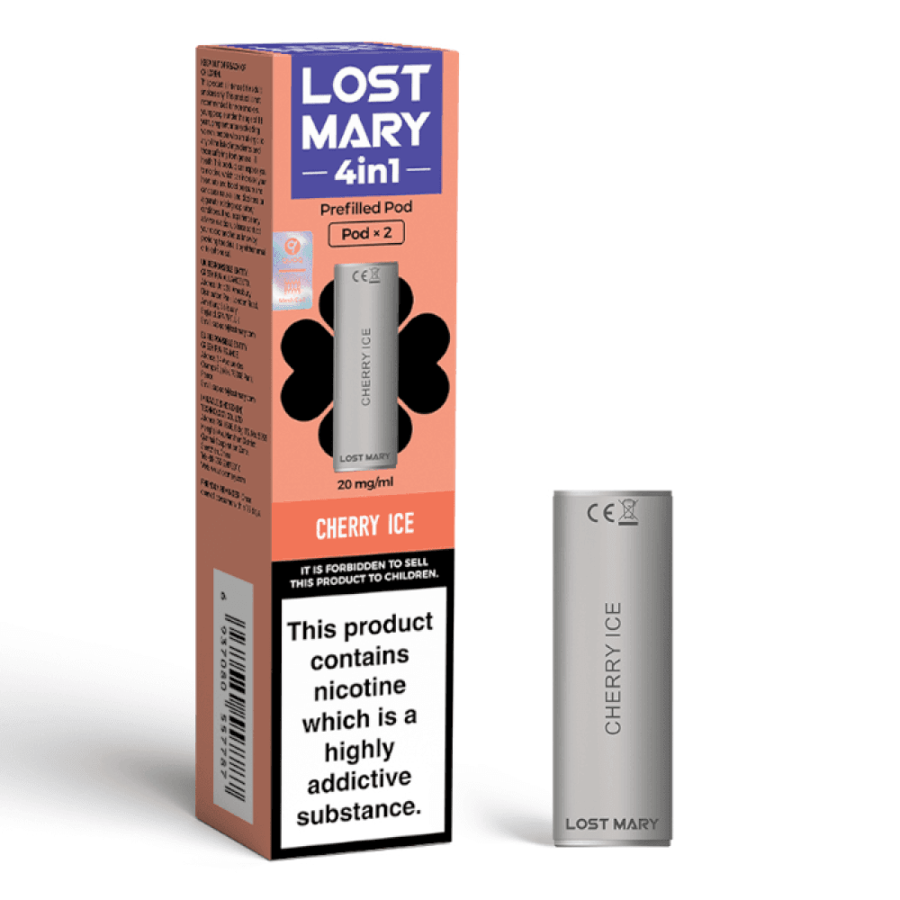 Cherry Ice Lost Mary 4-in-1 Prefilled Pods Pack of 10