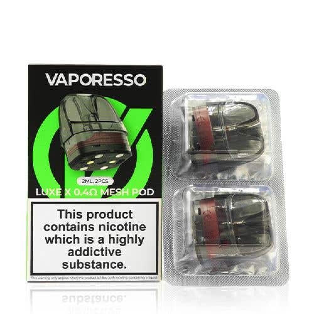 0.4Ω Mesh Pod Vaporesso Luxe X Replacement Pods Pack of 2