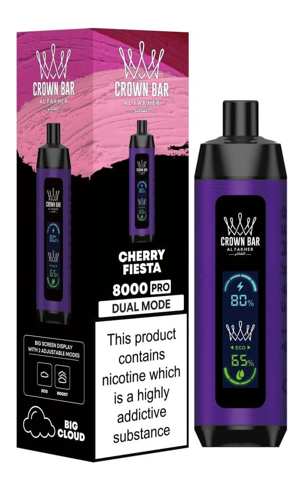 Cherry Fiesta Al Fakher 8000 Pro Dual Mode Disposable Vape