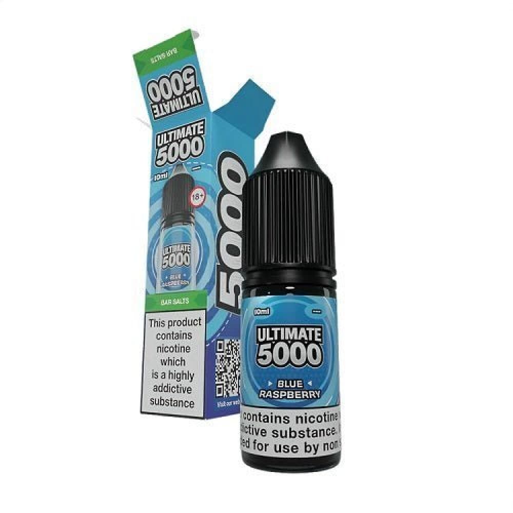 Blue Raspberry / 10mg Ultimate Bar 5000 Nic Salts 10ml E-Liquid - Box Of 10