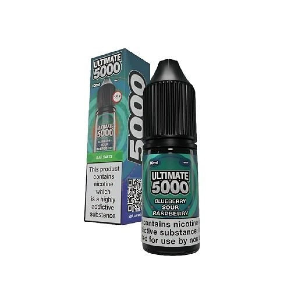 Blueberry Sour Raspberry / 10mg Ultimate Bar 5000 Nic Salts 10ml E-Liquid - Box Of 10