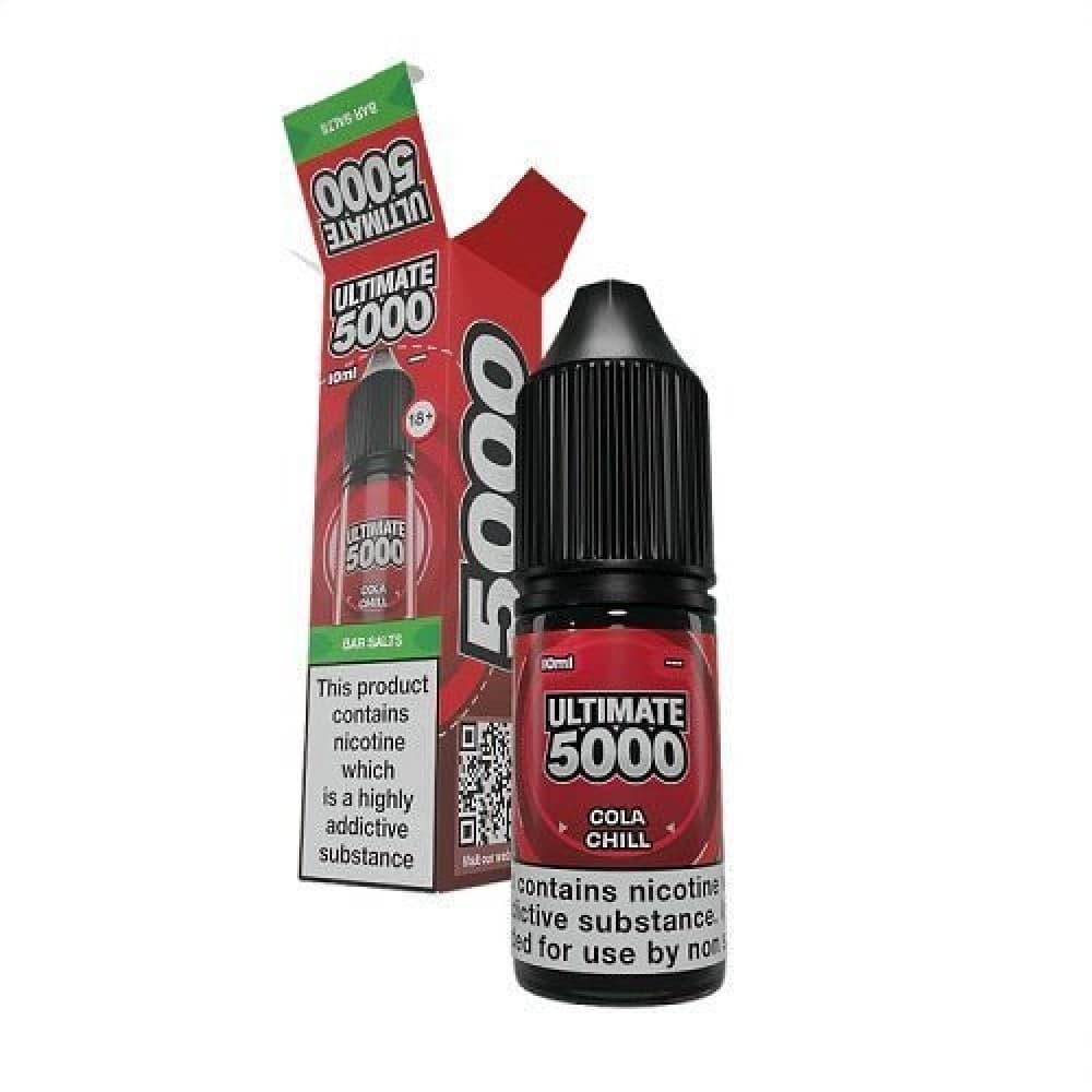 Cola Chill / 10mg Ultimate Bar 5000 Nic Salts 10ml E-Liquid - Box Of 10