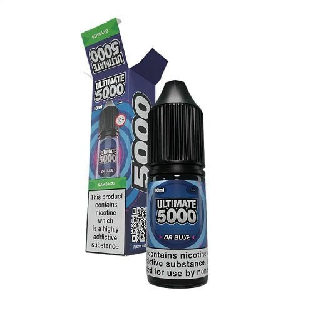 Dr. Blue / 10mg Ultimate Bar 5000 Nic Salts 10ml E-Liquid - Box Of 10