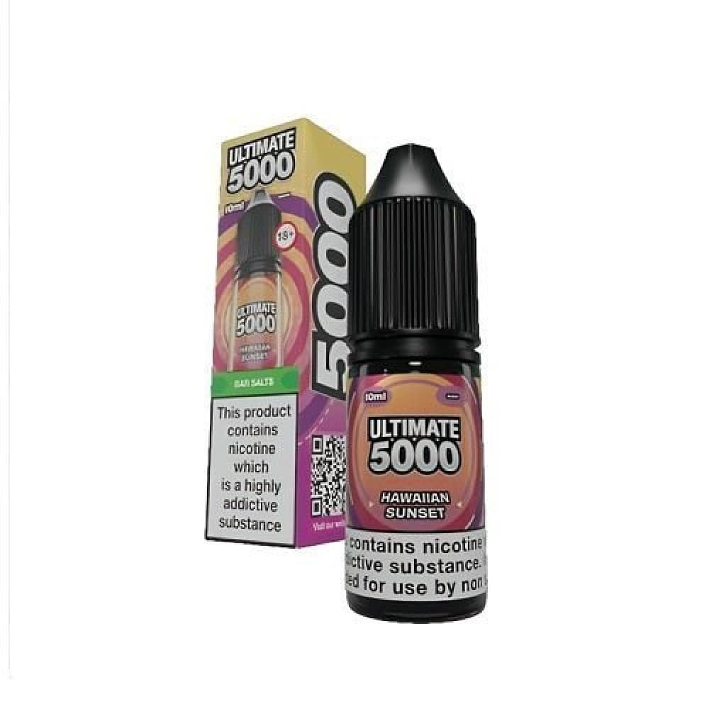 Hawaiian Sunset / 10mg Ultimate Bar 5000 Nic Salts 10ml E-Liquid - Box Of 10