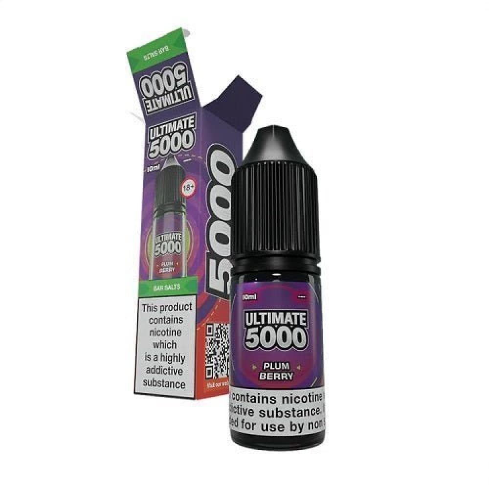 Plum Berry / 10mg Ultimate Bar 5000 Nic Salts 10ml E-Liquid - Box Of 10