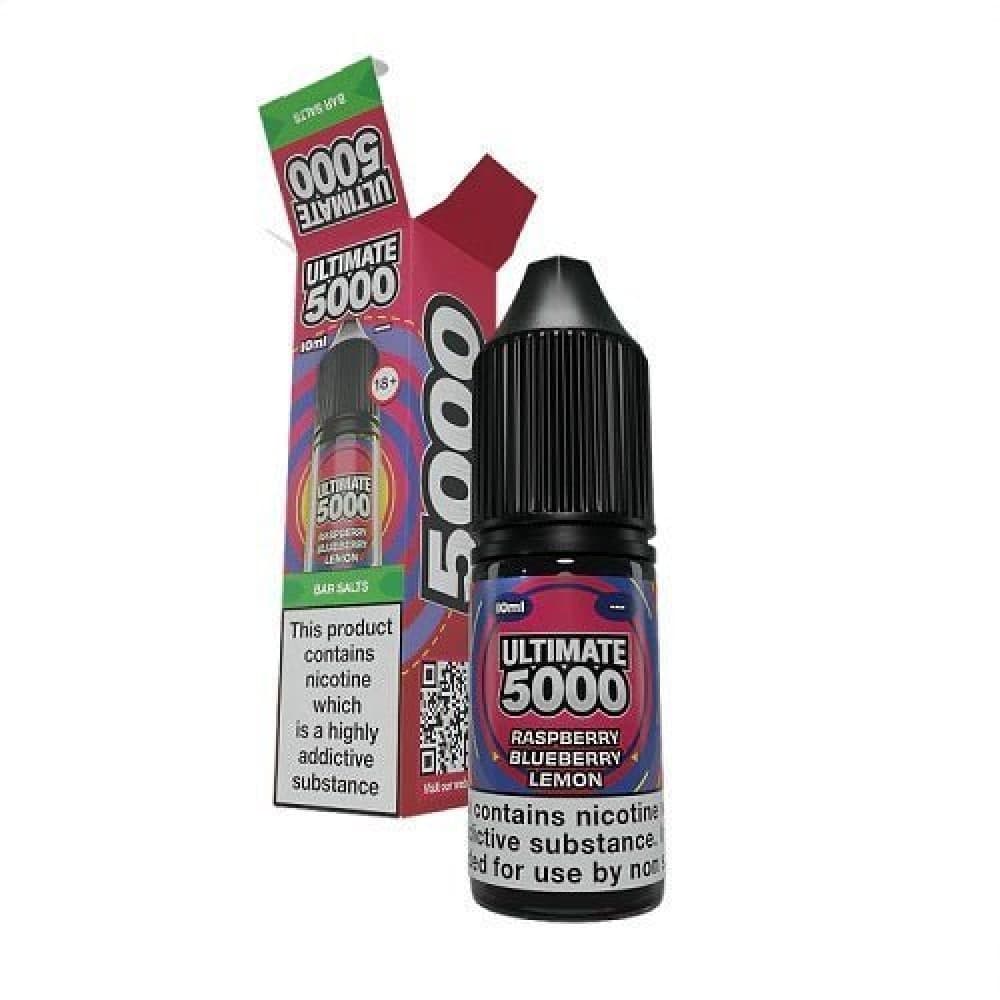 Raspberry Blueberry Lemon / 10mg Ultimate Bar 5000 Nic Salts 10ml E-Liquid - Box Of 10