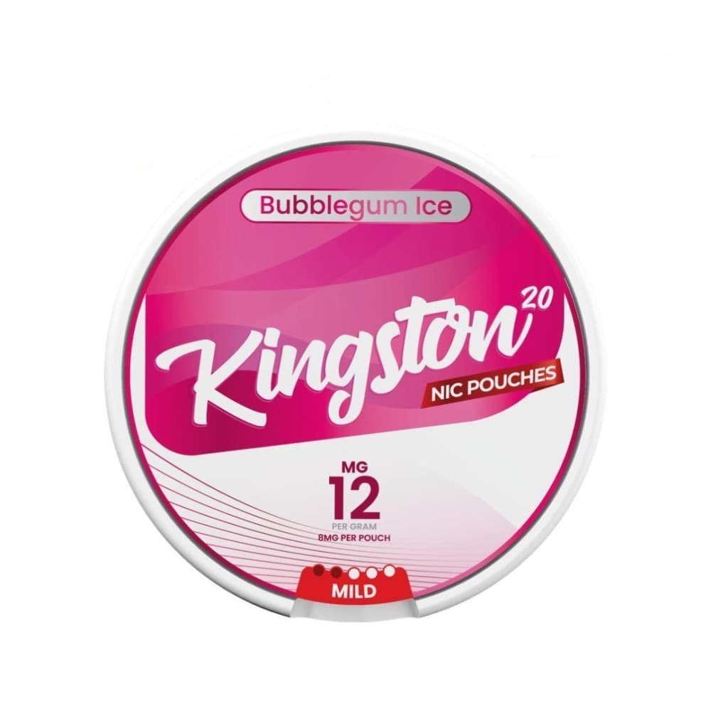 Bubblegum Ice / 12mg Kingston Nicotine Pouches Pack of 10