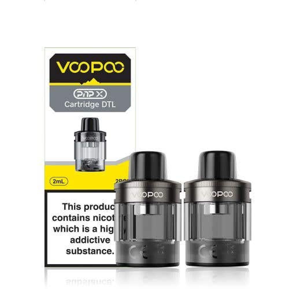 Grey / DTL Voopoo PnP X MTL + DTL Replacement Pod Cartridges - Pack of 2