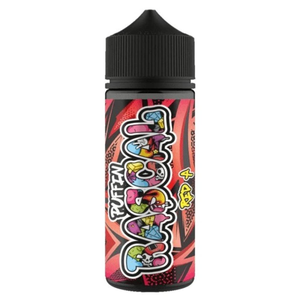 Red A Puffin Rascal 50vg/50vg 100ml Shortfill