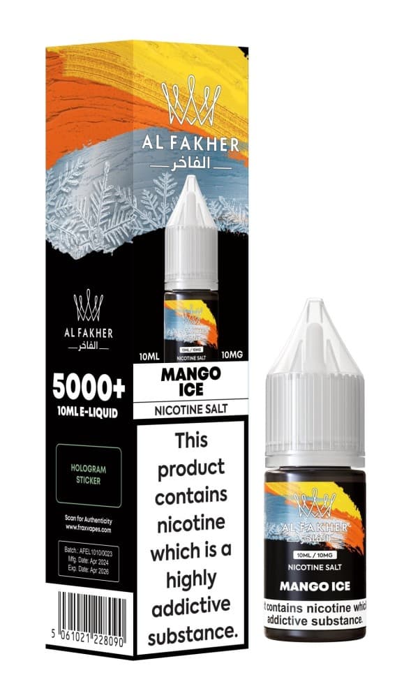 Mango Ice / 10mg Al Fakher Nic Salt 10ml E-Liquid Box of 10