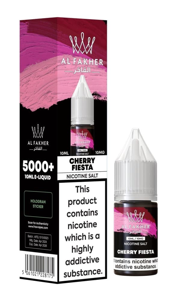 Cherry Fiesta / 10mg Al Fakher Nic Salt 10ml E-Liquid Box of 10