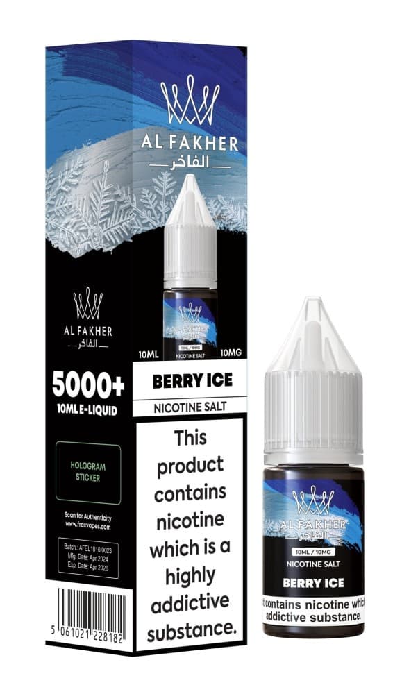 Berry Ice / 10mg Al Fakher Nic Salt 10ml E-Liquid Box of 10