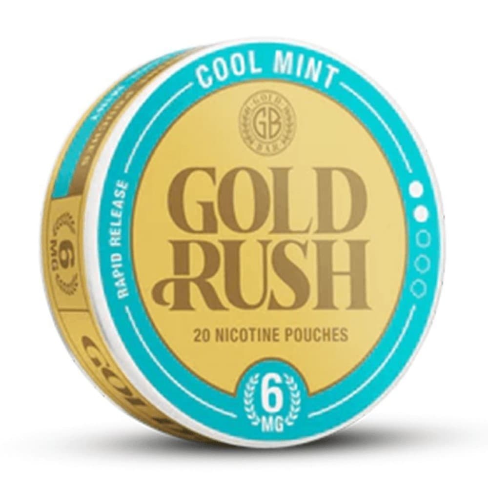 Cool Mint / 12mg Gold Bar Gold Rush Nicotine Pouches Pack of 10