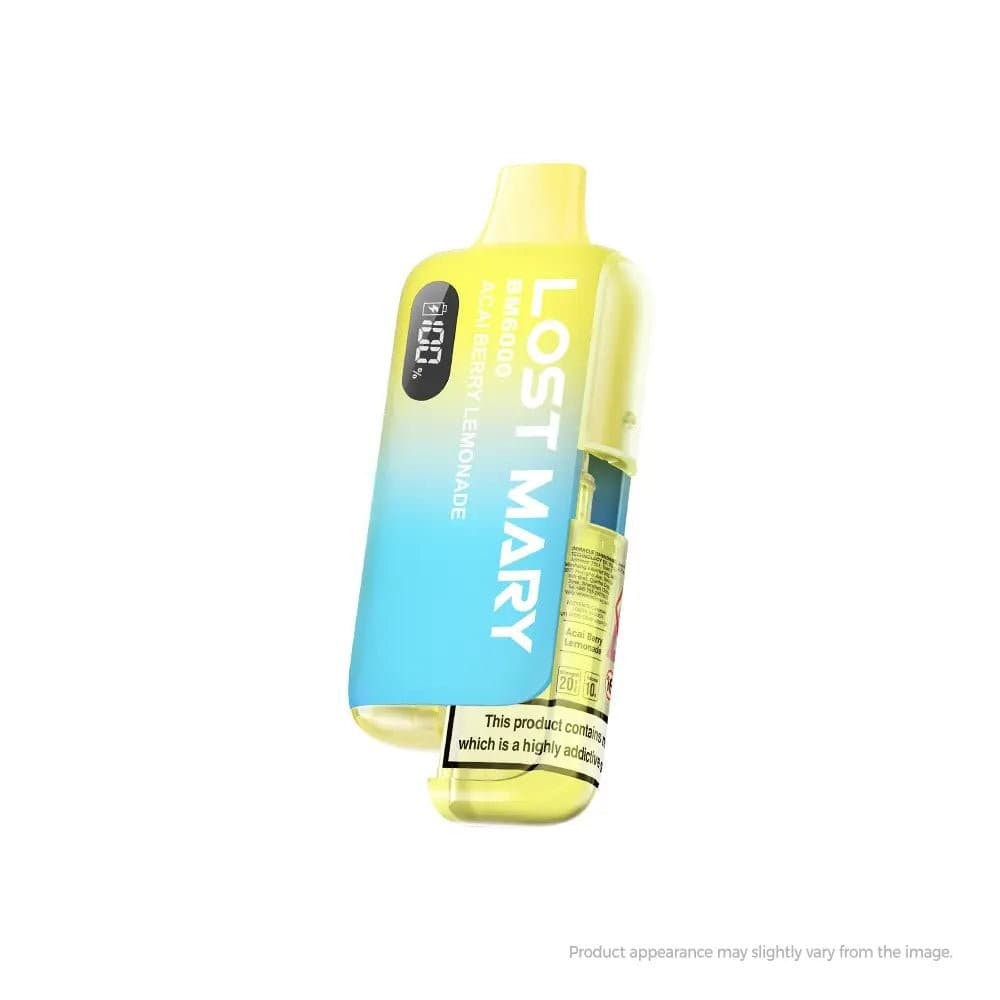 Acai Berry Lemonade Lost Mary BM6000 Prefilled Pod Vape Kit (Box of 5)