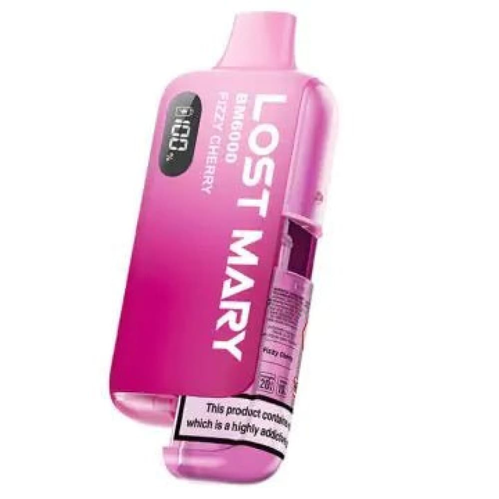 Fizzy Cherry Lost Mary BM6000 Prefilled Pod Vape Kit (Box of 5)