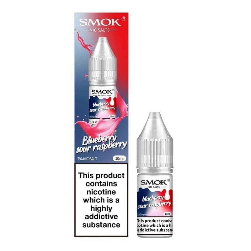 Blueberry Sour Raspberry / 10mg Smok Nic Salts 10ml E-liquids - Box of 10