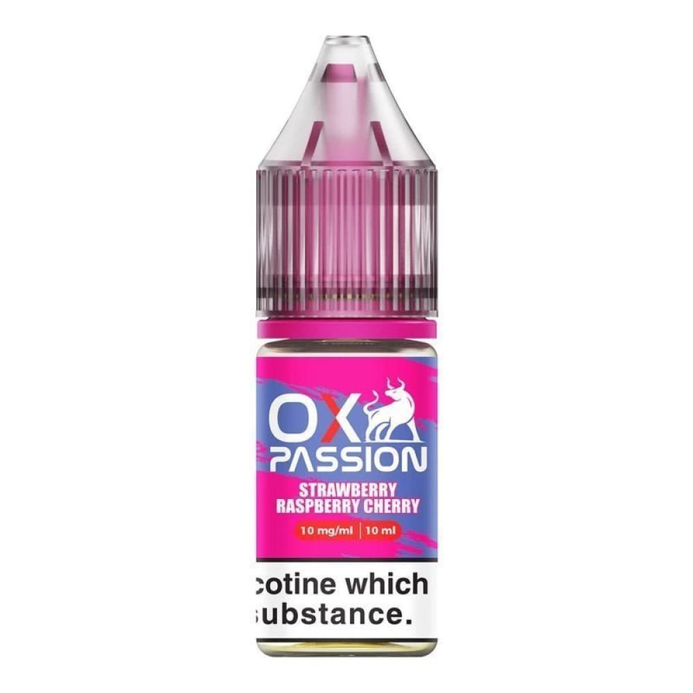 Strawberry Raspberry Cherry / 10mg Oxva OX Passion Nic Salt 10ml E-liquids - Box of 10
