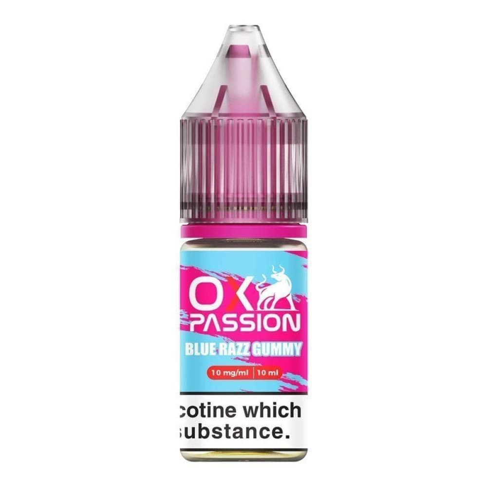 Blue Razz Gummy / 10mg Oxva OX Passion Nic Salt 10ml E-liquids - Box of 10