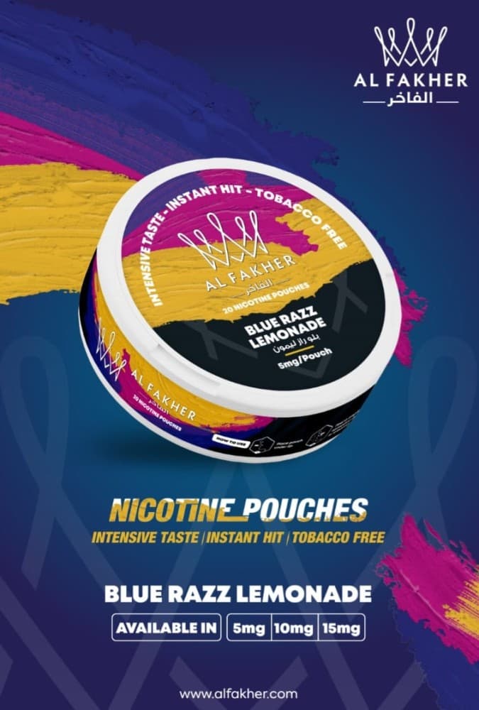 Blue Raaz Lemonade Al Fakher Nicotine Pouches - Pack of 5