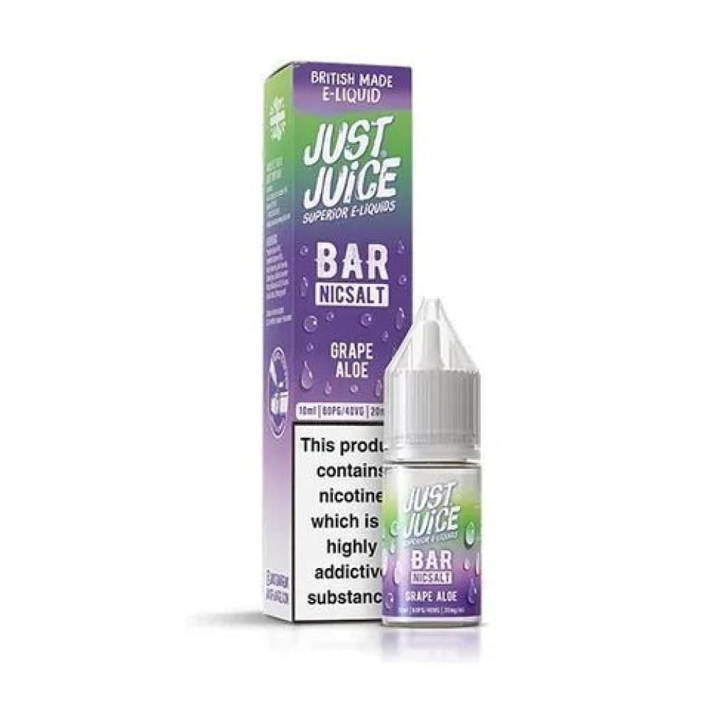 Grape Aloe / 10mg Just Juice Bar Nic Salt 10ml E-Liquid Box of 10