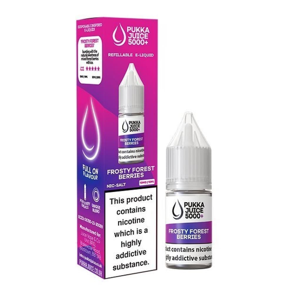 Frosty Forest Berries / 10mg Pukka Juice 5000+ Nic Salts 10ml - Box of 10