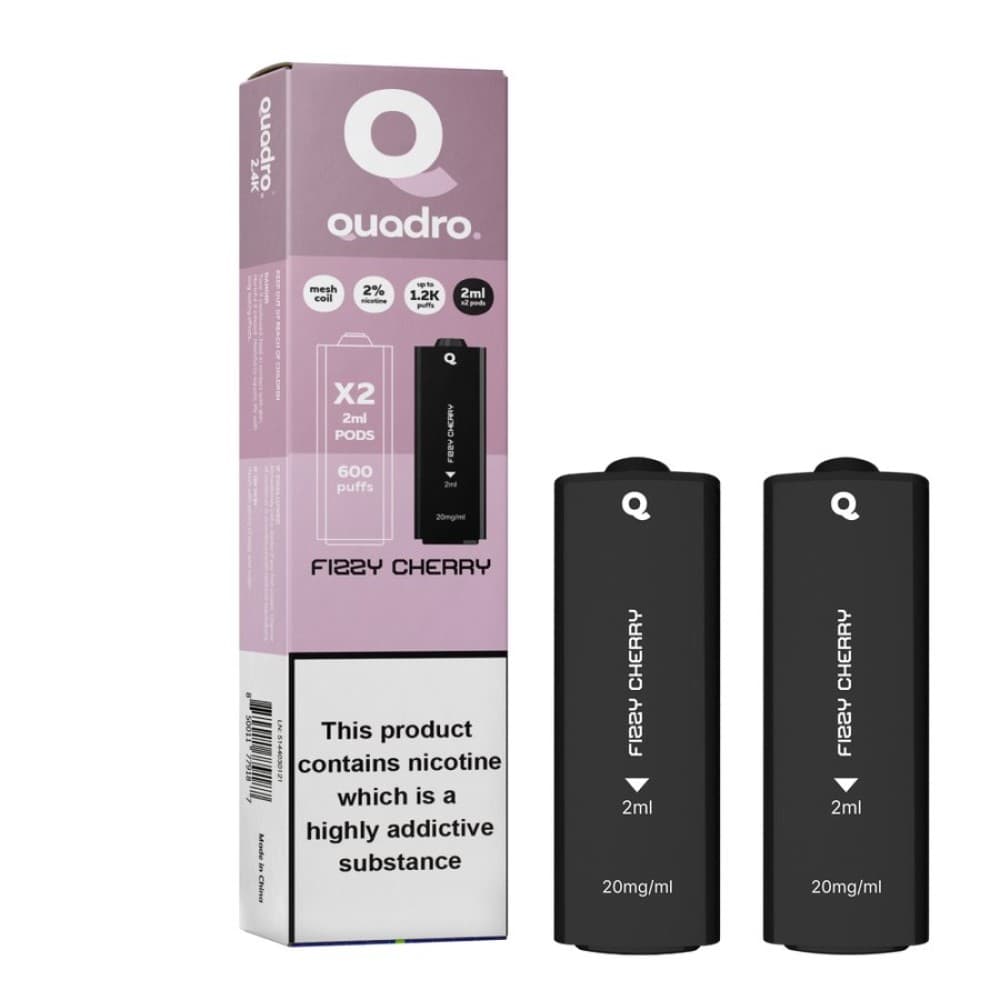 Fizzy Cherry 4 in 1 Quadro 2400 Puffs Replacement Pods
