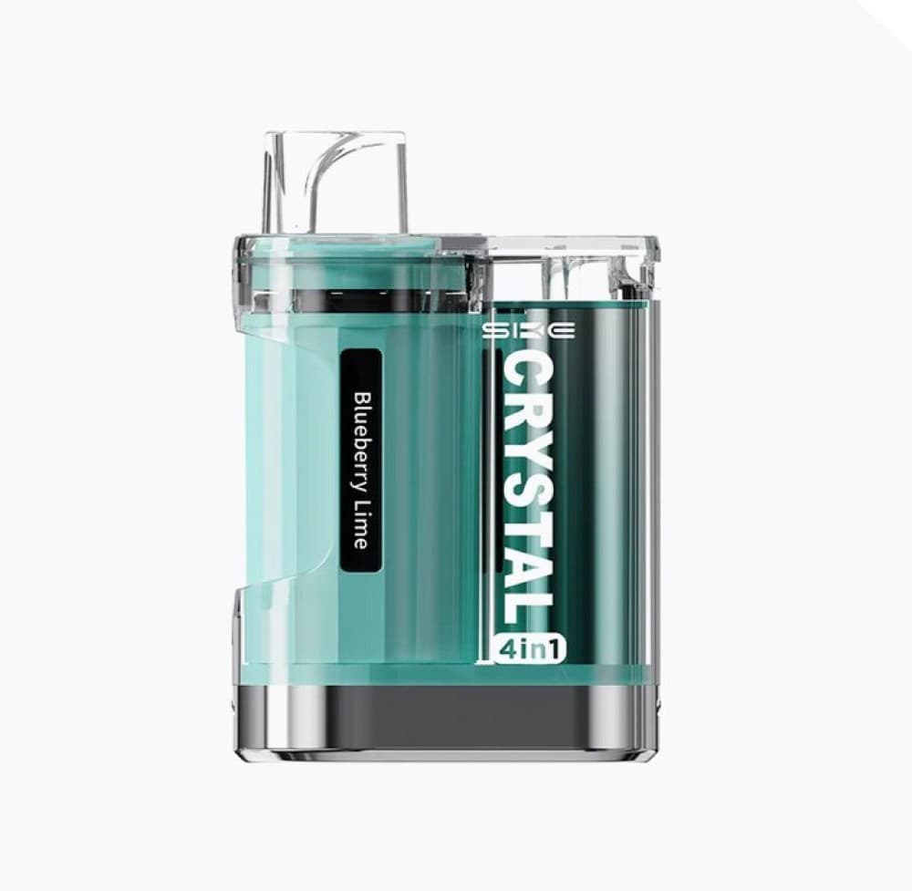 Blueberry Lime Ske Crystal 2400 Puffs 4 in 1 Prefilled Vape Pod Kit