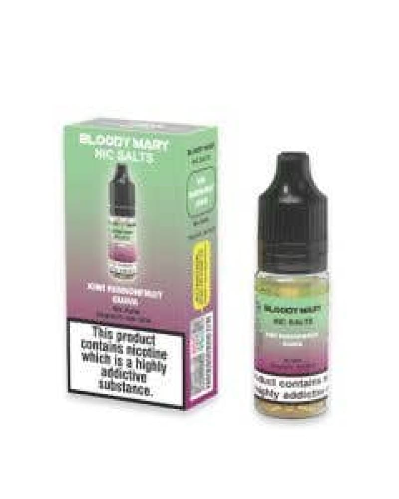 Kiwi Passion Fruit Guava / 10mg Bloody Mary Nic Salt 10ml - Box of 10