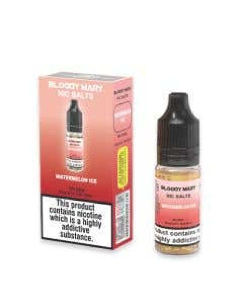 Watermelon Ice / 10mg Bloody Mary Nic Salt 10ml - Box of 10