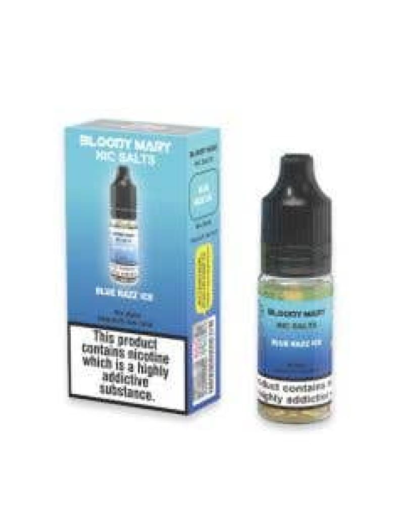 Blue Razz Ice / 10mg Bloody Mary Nic Salt 10ml - Box of 10