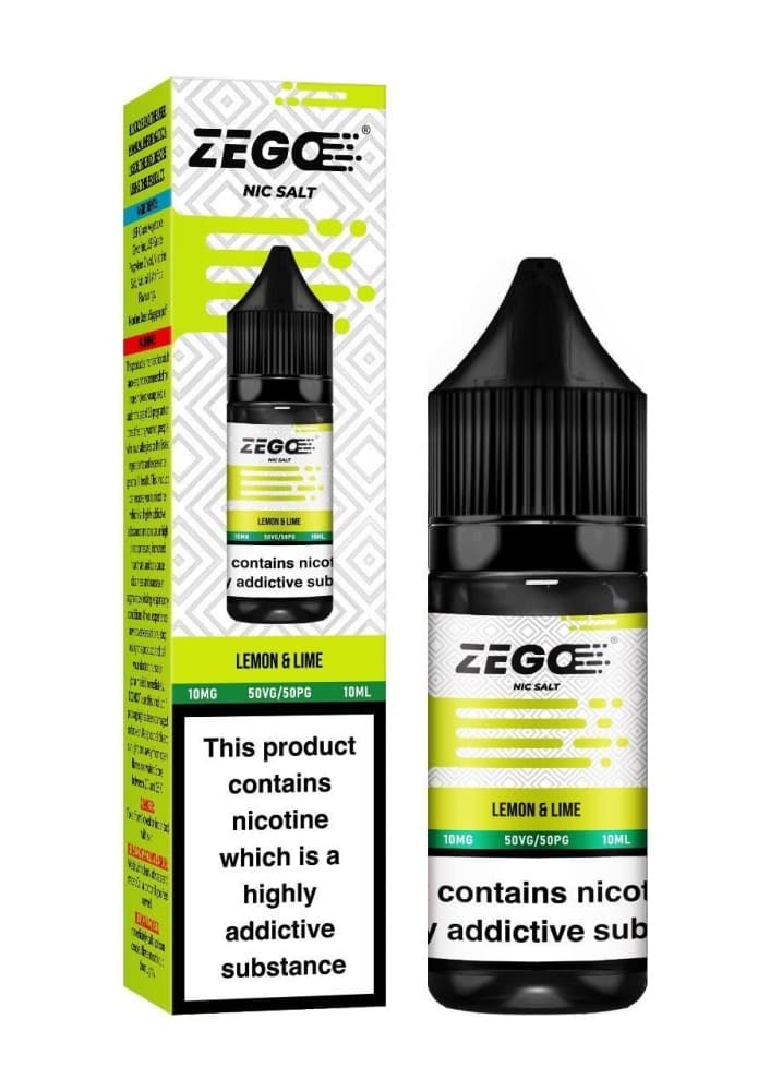 Lemon & Lime / 10mg Zego Nic Salt 10ml E-Liquid - Box of 10