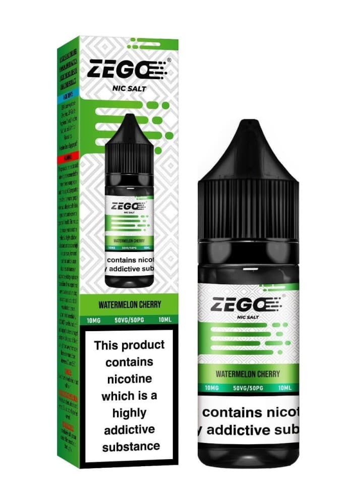 Watermelon Cherry / 10mg Zego Nic Salt 10ml E-Liquid - Box of 10