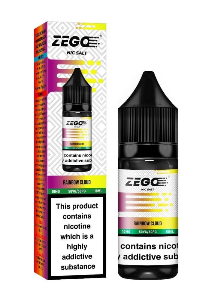 Rainbow Cloud / 10mg Zego Nic Salt 10ml E-Liquid - Box of 10